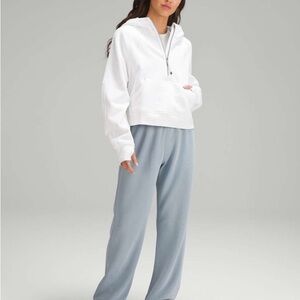 Lululemon Athletica Scuba Cropped White Hoodie M/L